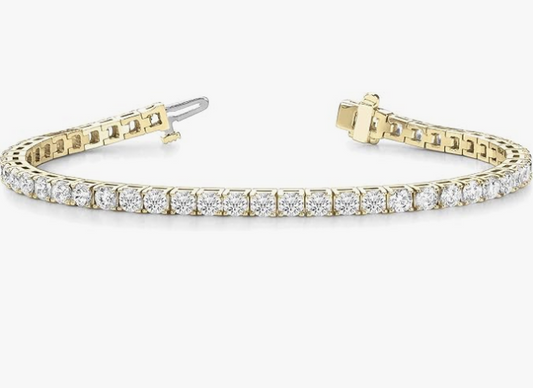 5 to 20 Carat LAB GROWN Classic Diamond Tennis Bracelet 4 Prong Ultra Premium Collection D-E VS1-VS2