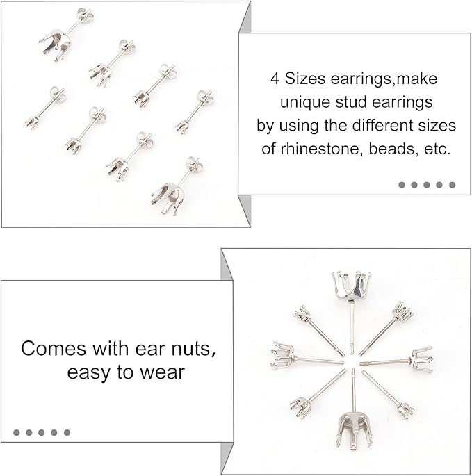 20 Pcs Branch Claw Pendant Frames