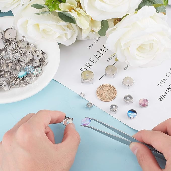 350pcs Rhinestone Claw Settings