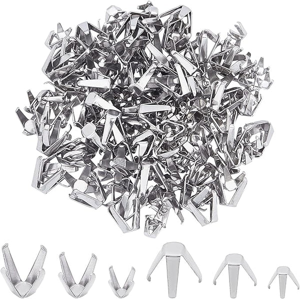 80pcs Earrings Claw Prong Blanks