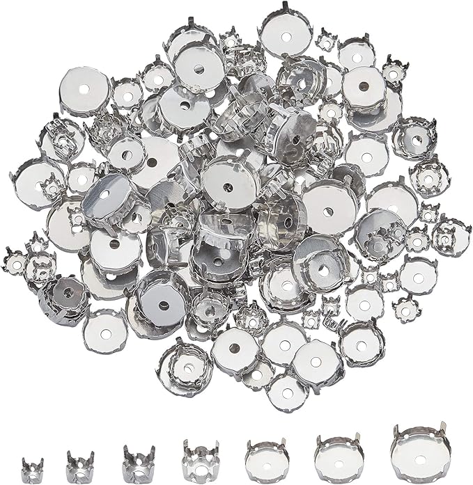 350pcs Rhinestone Claw Settings